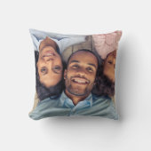家族と友人の写真 クッション (正面)