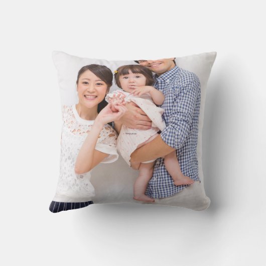 家族と友人の写真 クッション (裏面)