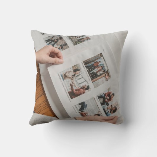 家族と友人の写真 クッション (裏面)