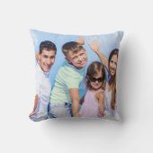 家族と友人の写真 クッション (正面)