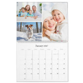家族と友人の埃っぽい青い写真数々のカレンダー カレンダー (1月 2027)