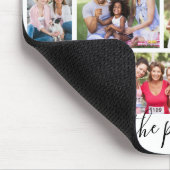 家族と友人の引用文12フォトコラージホワイト マウスパッド (コーナー)