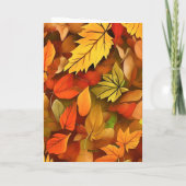 家族と友人の感謝祭と豊富 カード (裏面)