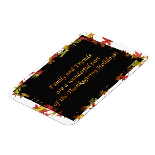 家族と友人の感謝祭 マグネット (左側)