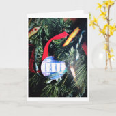 **家族と友人を愛**メリークリスマス カード (黄色い花)