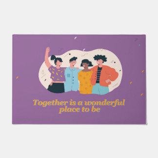 家族と友人ウェルカムドアマット/ドアマット ドアマット