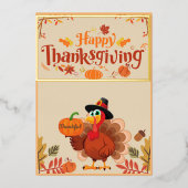 家族と友人フェスティバルシーズン恵みシーズン 箔シーズンカード (正面)