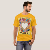 家族と友人ユナイト。 Tシャツ (正面フル)
