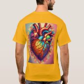 家族と友人ユナイト。 Tシャツ (裏面)