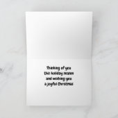 「家族と友人」のシーズンの挨拶 シーズンカード (内部)