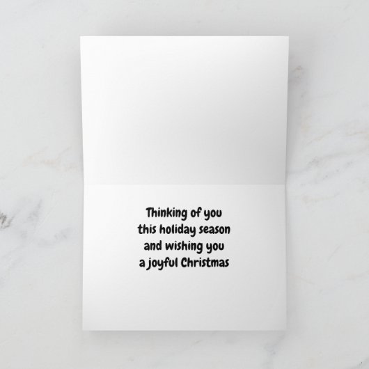 「家族と友人」のシーズンの挨拶 シーズンカード (内部)