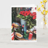 家族と友祝達への時間"クリスマス" カード (黄色い花)