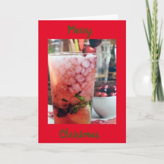 家族と友祝達への時間"クリスマス" カード (正面)