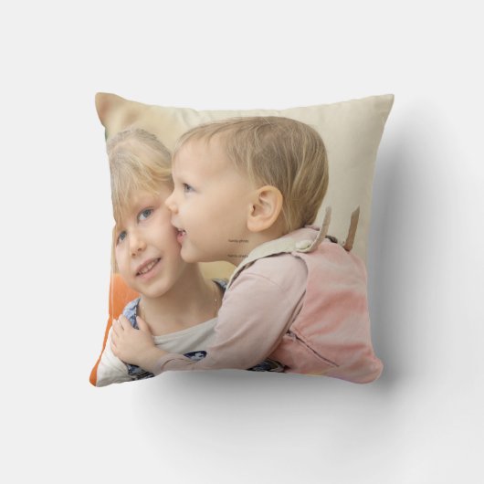 家族と友達の写真 クッション (裏面)