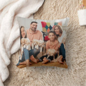 家族と友達の写真 クッション (ブランケット)
