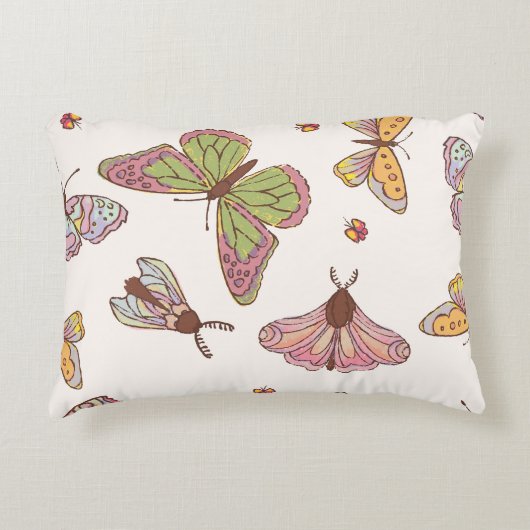 家族と春の瞬間を大切にする アクセントクッション (正面)