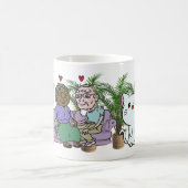 家族と毛皮の友人 コーヒーマグカップ (中央)