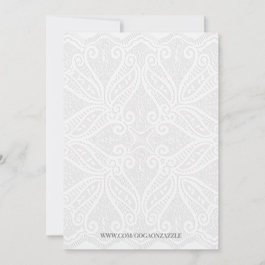 家族と水の色の結婚花 招待状 (裏面)