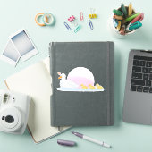 家族と泳ぐ母のあひる シール (iPadカバー)