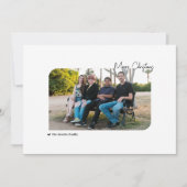 家族と犬メリークリスマス&ハッピーハウデイ シーズンカード (正面)