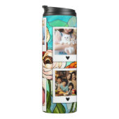 家族と猫のフォトフレーム タンブラー (回転右)
