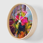 家族と花PM0001 壁時計 (傾斜)