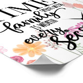 家族と過ごす時間は毎秒の価値がある ポスター (角)