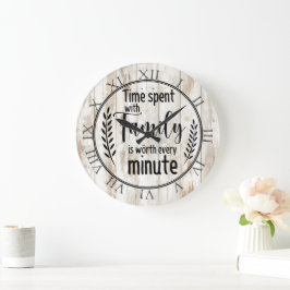 家族と過ごす時間 ラージ壁時計