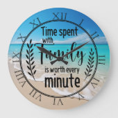 家族と過ごす時間 ラージ壁時計 (正面)