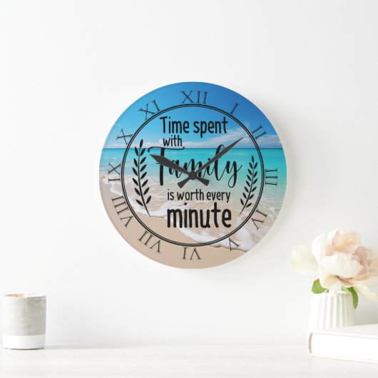 家族と過ごす時間 ラージ壁時計 (ホーム)