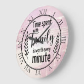 家族と過ごす時間 ラージ壁時計 (傾斜)