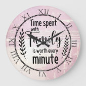 家族と過ごす時間 ラージ壁時計 (正面)