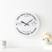 家族と過ごす時間 ラージ壁時計 (ホーム)