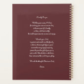 家族と2つのトリニティーズ祈りの言葉 プランナー手帳 (裏面)