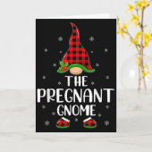 家族にぴったりな妊婦のノーム バッファロープレイドTシャツ カード (黄色い花)