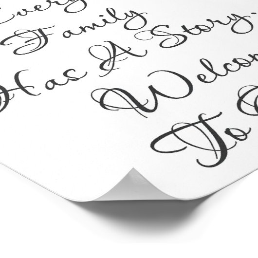 家族にようこそ ポスター (角)