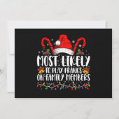 家族にイタズラをしそうなクルー 招待状 (正面)