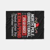 家族に一致する北極矯正誘拐事件 フリースブランケット (正面(横))