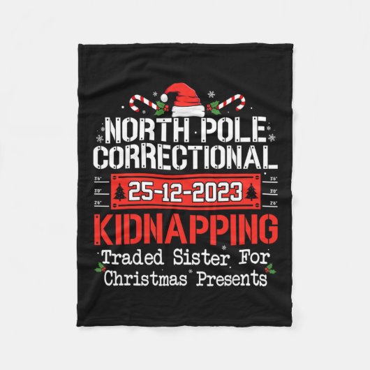 家族に一致する北極矯正誘拐事件 フリースブランケット (正面)