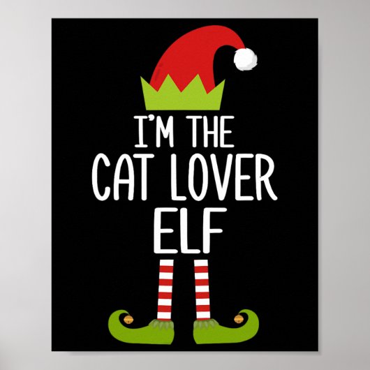 家族に合うクリスマスクリスマスギフト私は猫ロー ポスター (正面)