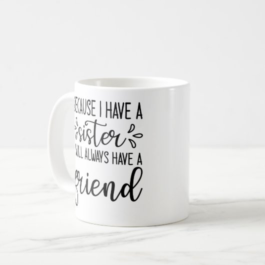 家族に妹の飲み物用品プレゼントがあるから コーヒーマグカップ (正面左)