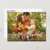 家族に感謝 | 感謝祭 ポストカード (正面/裏面)