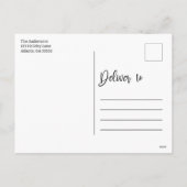 家族に配達クリスマスタイポグラフィ シーズンポストカード (裏面)