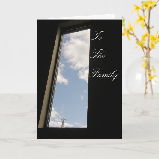 家族に カード (黄色い花)