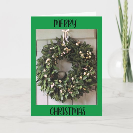 **家族に**休日を願う カード (正面)