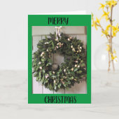 **家族に**休日を願う カード (黄色い花)