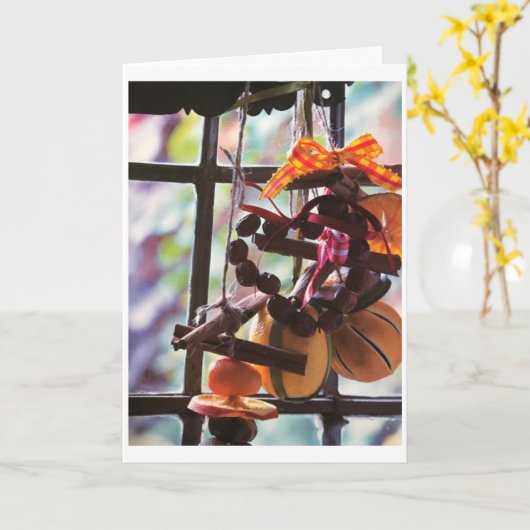 **家族に**休日を願う カード (黄色い花)