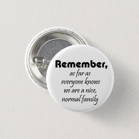 家族のおもしろいスローガン贈り物ジョーク懇親会お土産 缶バッジ (正面&裏面)