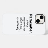 家族のおもしろい引用文ギフトのユーモア電話ケース Case-Mate iPhoneケース (裏面 (横))