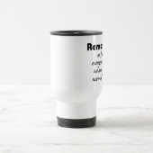 家族のおもしろい引用文マグのギフトコーヒーカップ トラベルマグ (中央)